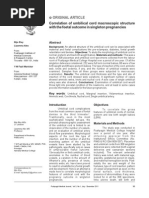 Correlation of Umbilical Cord Macroscopic Structure With the Foetal Outcome in Singleton Pregnancies