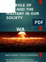 War and Military in Our Society