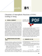 Appendix: Chemistry of Atmospheric Reactions of Vocs Leading To Smog