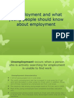 Unemployment and What Young People Should Know About Employment