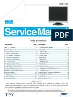 AOC TFT-LCD Color Monitor 712si I-Module (OTPV) Service Manual