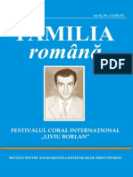 Familia Romana - Festivalul coral international Liviu Borlan