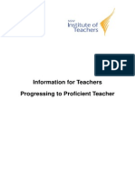 Information For Teachers Progressing To Proficient Teacher