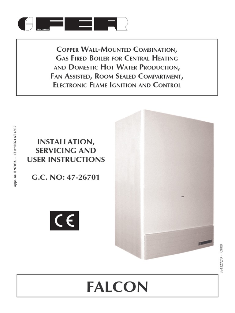 FERROLI Falcon 80 Manual | PDF | Water Heating | Thermostat