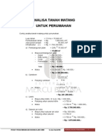 Analisa Tanah Matang Untuk Perumahan