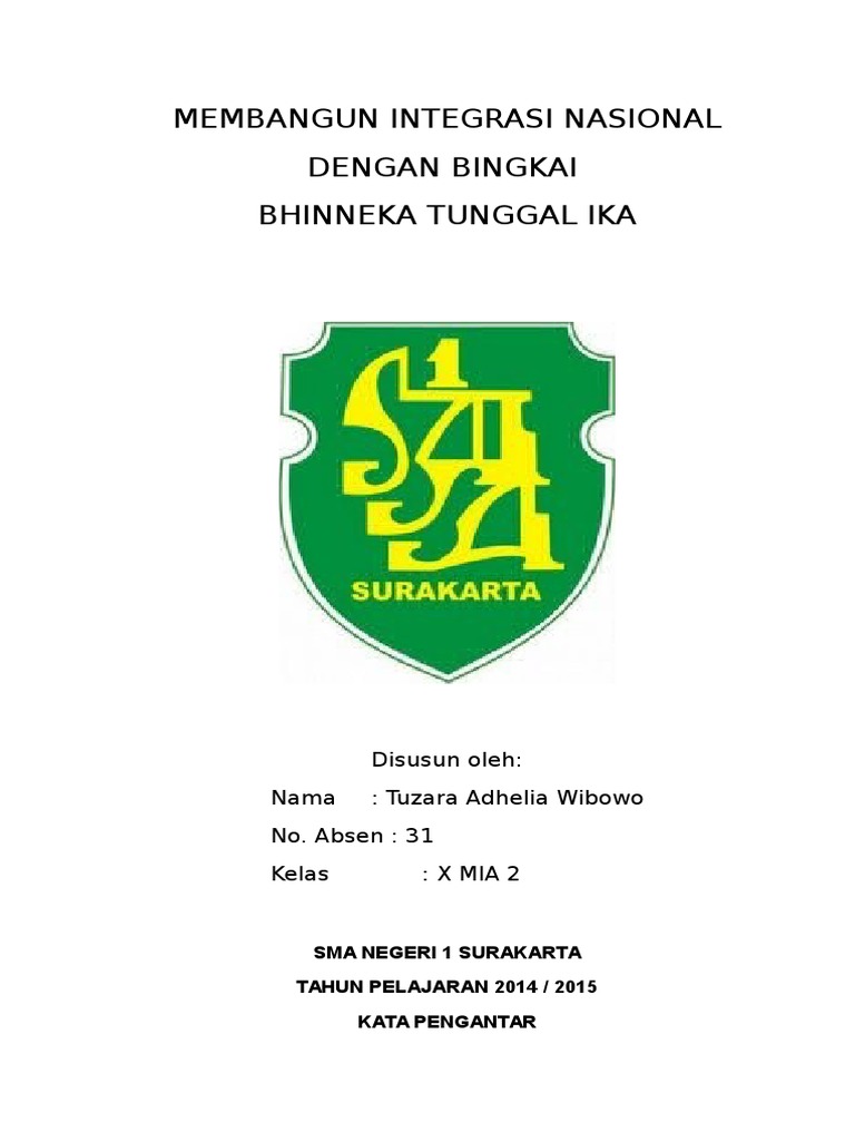 Makalah Integrasi Nasional