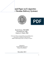 Background Paper On E-Cigarettes (Electronic Nicotine Delivery Systems)