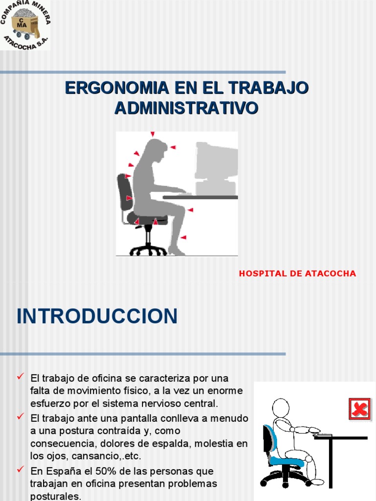Ergonomia en el trabajo administrativo Factores humanos