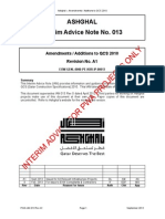 PWA IAN 013 Rev A1 - Amendments To QCS 2010