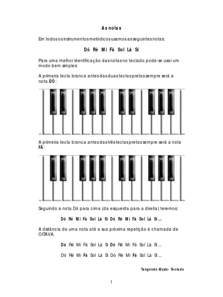 Aula 2 - Curso básico de teclado - Primeiros acordes 