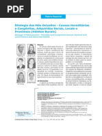 Etiologia Das Más Oclusões - Causas Hereditárias e Congênitas, Adquiridas Gerais, Locais e Proximais (Hábitos Bucais)