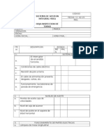 Sistema de Gestion Integral Hseq Chequeo Torno