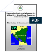 Plan Nacional Ante Desastres.