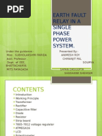 Earth Fault Relay in A Single Phase Power System.