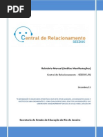 Relatório Mensal de Acompanhamento - DeZEMBRO 13