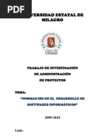 Norma Iso en El Desarrollo de Softwares
