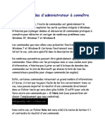 10 Commandes Administrateur A Connaitre PDF