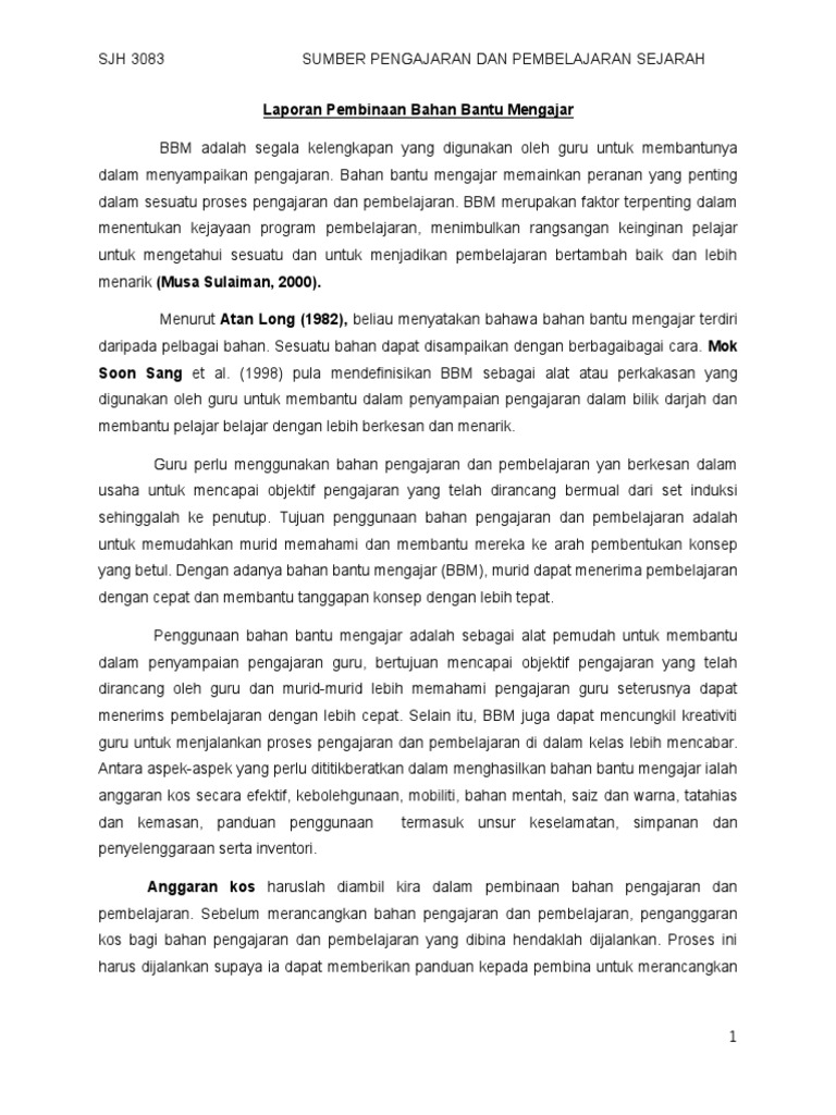 Laporan Bbm Sej Pdf