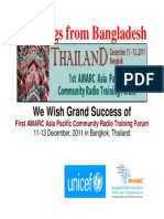  BNNRC AMARC Bangkok Banner From Bangladesh