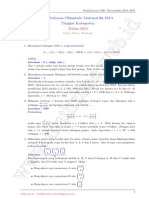 Soal Dan Bahas OSK Matematika SMA