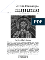 Communio 79 1la Identidad Cristiana