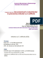 24. Importanta Decontaminarii Si Dezinfectiei in Prevenirea Infectiei Cu C.difficile