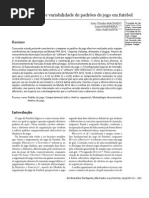 Eficácia Ofensiva e Variabilidade de Padrões de Jogo Em Futebol