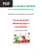 Curso Alfabetiza o e Letramento 
