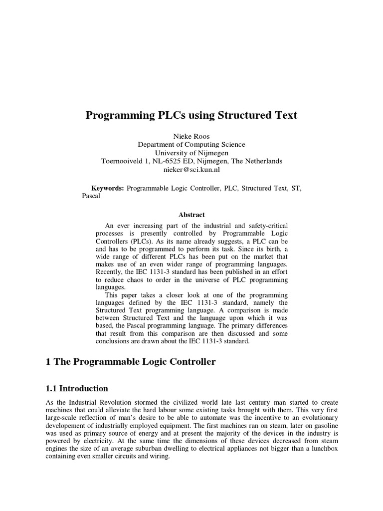 Structured Text | PDF