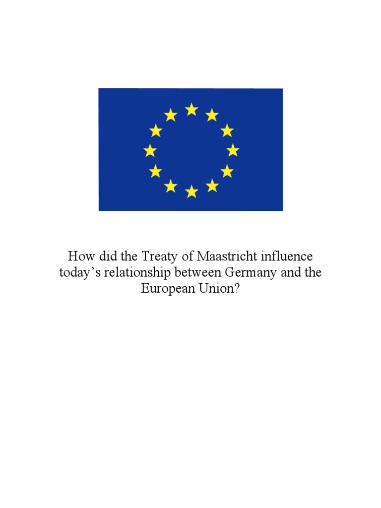 Maastricht Treaty Pdf – Le Traité De Maastricht 1992 – IXLNXG