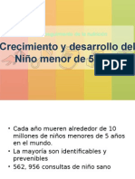 Control y Seguimiento Menor 5 Años