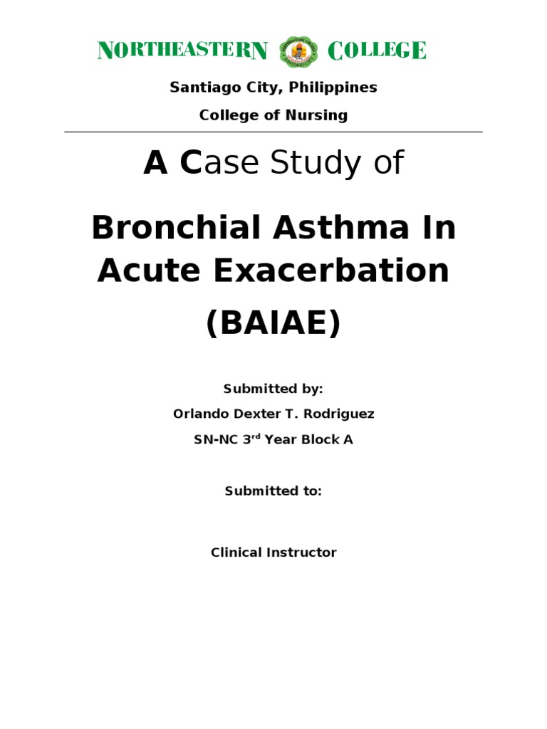 acute asthma exacerbation case study