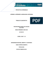 Aprendo A Aprender en La Modalidad A Distancia TRABAJO COLABORATIVO - 80017-52