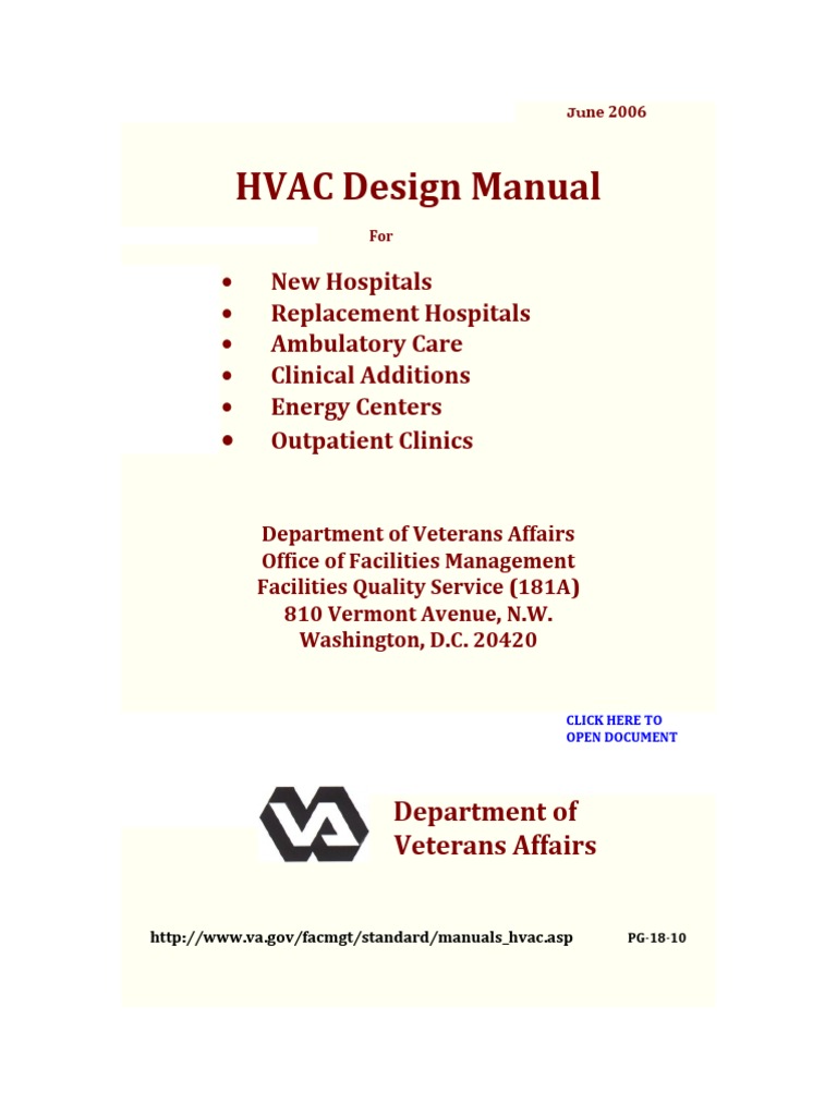 Hvac System For Hospitals PDF Hvac Duct (Flow)