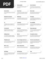 UX Project Checklist