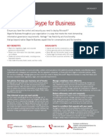 Actiance Datasheet Vantage for Skype for Business Letter