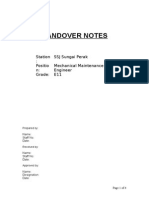 Sample Handover Notes