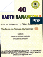 40 Hadith Nawawiyyah Mula Sa Katipunan NG Mga Piling Salawikain o Tradisyon NG Propeta Muhammad