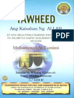 Tawheed Ang Kaisahan NG Allah (At Ang Mga Pangunahing Panuntunan Sa Islam Na Dapat Malaman NG Bawa't Muslim)