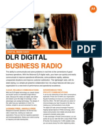 Motorola DLR Digital Business Two Way Radio Spec Sheet