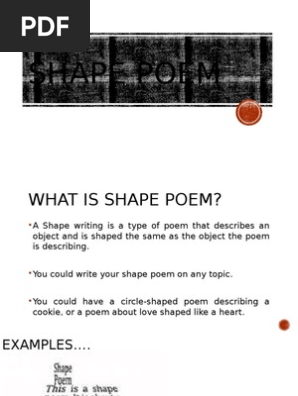 Shape Poem