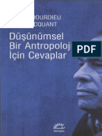 Dusunumsel Bir Antropoloji Icin - Pierre Bourdieu