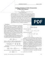 A New Understanding of Particles by G -Flow Interpretation of Differential Equation