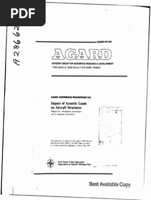 Acaustic Loads A286625 Fatigue Material Acoustics