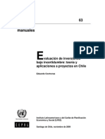 2009 063 - Evaluación de Inversiones Bajo Incertidumbre, Proyectos en Chile - Contreras