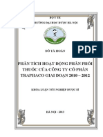 Phân Tích Hoạt Động Phân Phối Thuốc Của Công Ty Cổ Phần Traphaco Giai Đoạn 2010 - 2012