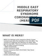 Middle East Respiratory Syndrome Coronavirus