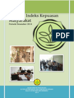 Laporan Indeks Kepuasan Masyarakat 2014