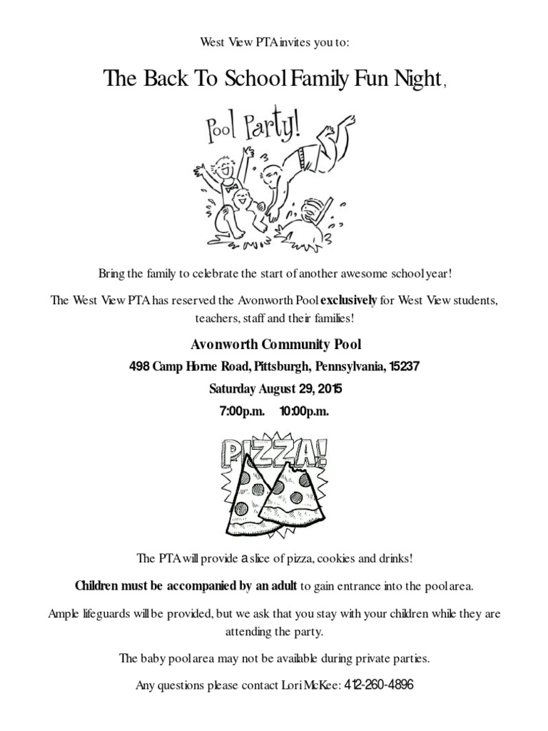 West View PTA Back to School Night | PDF | Wellness | Lifestyle