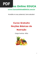 Noções básicas de nutrição